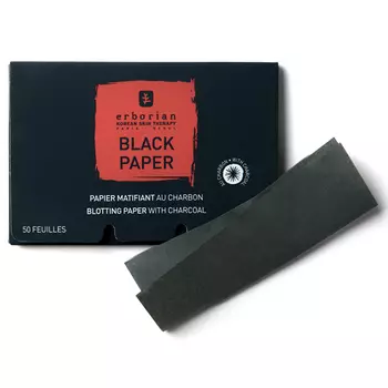 Черные матирующие салфетки с углем