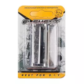 ручки для стеклянныx дверей, хром, 2шт element 115080