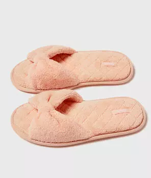 Chaussons doudou ouverts - MARTA - ROSE - 38/39