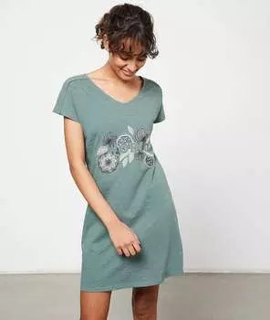 Nuisette imprimé 'world' - JIMENA - BLEU - L