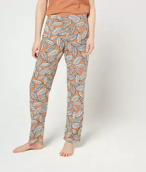 Pantalon imprimé feuillage - JIMY - TERRACOTTA - XL