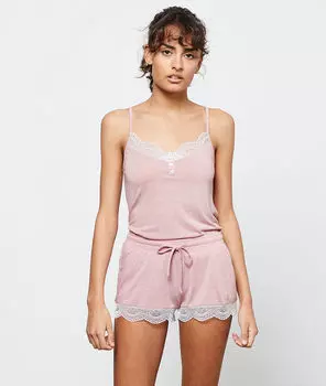 Short bas dentelle - WARM DAY - ROSE - M