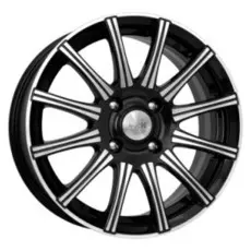 Диски R13 4x98 5J ET38 D58,5 K&amp;K Сиеста (КС477) алмаз черный