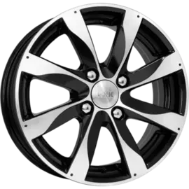 Диски R15 4x100 6,0J ET38 D67,1 K&amp;K Джемини алмаз черный (КС617)