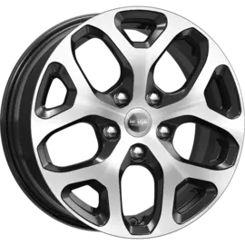 Диски R16 4x100 6,5J ET50 D60,1 K&K КС869 (ZV 16_Vesta Cross) Алмаз чёрный