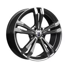 Диски R18 5x114,3 7J ET38 D67,1 К&amp;К Каррера-оригинал (КС655) Дарк платинум