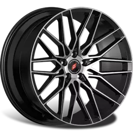 Диски R19 5x112 8,5J ET32 D66,6 INFORGED IFG34 Black Machined лого IFG (MB+RED, 64 мм) сфера