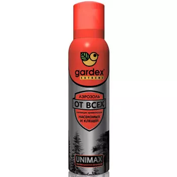 Аэрозоль гардекс экстрим 150 мл от клещей и всех насекомых