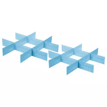 Акция 1+1 набор разделителей для ящиков 8 шт Unigood голубой tr-hhd-drs002 b