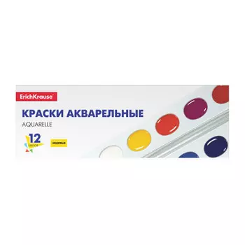 Акварель 12 цв эрихкраузе базис медовая в картонном пенале 50586