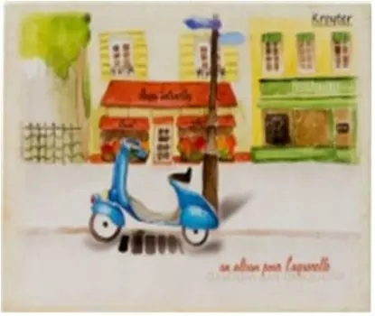 Альбом для акварели кройтер 30 л а5 твердая подложка город