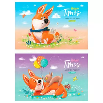 Альбом для рисования артспейс 8 л а4 питомцы на скрепке эконом