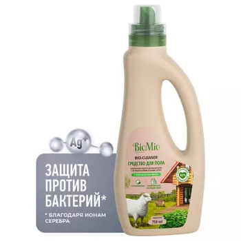 Антибактериальное средство для пола BioMio с эфирным маслом МЕЛИССЫ, 750 мл