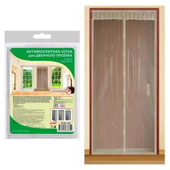 Антимоскитная сетка для дверного проема 2.1 х1.0 м cf84-136
