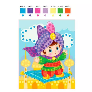 Аппликация из пайеток 28*20*4см маленький джин 01527/дк