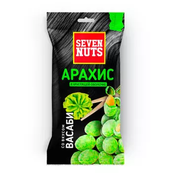 Арахис Seven nuts 50г васаби