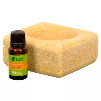 Ароманабор для бани банные штучки соляной испаритель 700г+масло эфирное 15мл эвкалипт