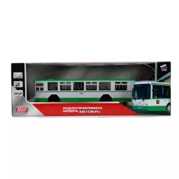Автобус технопарк р/у свет+звук открывающиеся двери bus-rc