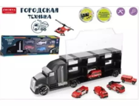 Автовоз с тракторами 6шт там-там sc562