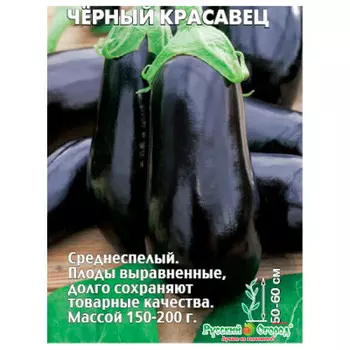 Баклажан черный красавец 0.3 г седек