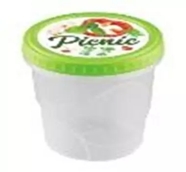 Банка 0.6 л бытпласт завинчивающаяся крышка декор 4311440