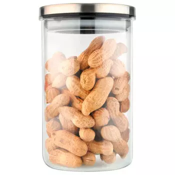 Банка для сыпучих продуктов 0,6л Mallony Oceano стекло крышка нержавеющая сталь 4461