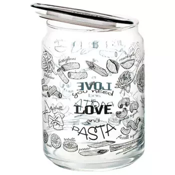 Банка для сыпучих продуктов 0,75л Luminarc Love Pasta Plano p7809