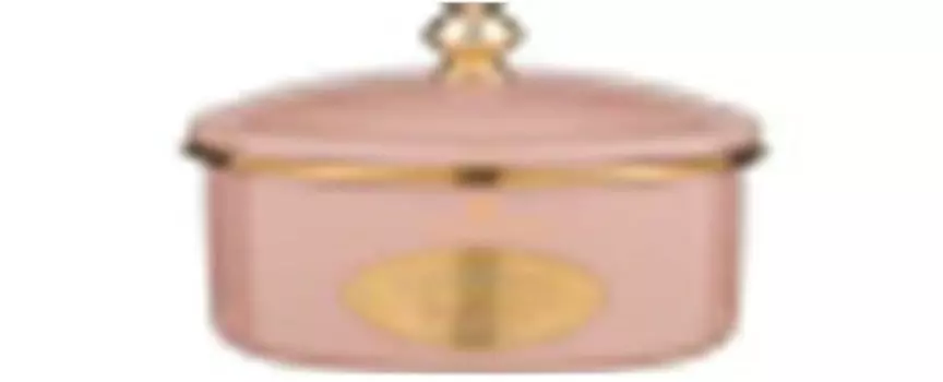 Банка для сыпучих продуктов 1 л агнесс розовая эмалированная