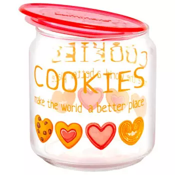 банка для сыпучих продуктов 1л Luminarc кукиз плано p7810