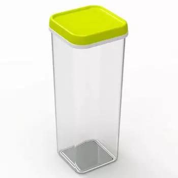 Банка для сыпучих продуктов 2,2л Полимербыт квадратная 4326800