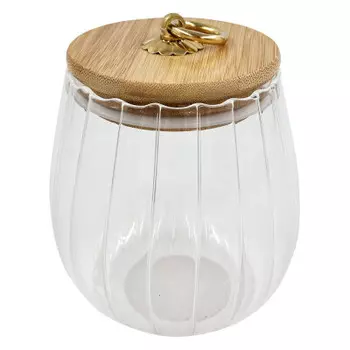 Банка для сыпучих продуктов 680 мл Unigood с крышкой стекло a0009-01