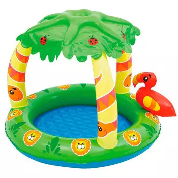 Бассейн Bestway 99*91*71см 25 л с тентом джунгли