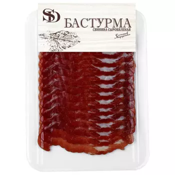 Бастурма мраморная из свинины сыровяленная 70 г сытный дом