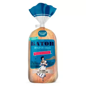 Батон ароматный нарезанный 380г Русский хлеб