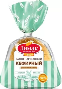 Батон Кефирный нарезанный 180 г Лимак