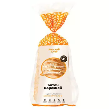Батон нарезной нарезанный 400г Русский хлеб