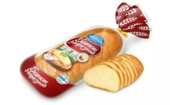 Батон нарезной нарезанный в/с 400г коломенское