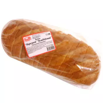 Батон нарезной тамбовский нарезанный 380г Тамбовский хлебокомбинат