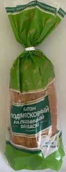 Батон Подмосковный на пшеничной закваске нарезанный 270 г Тобус