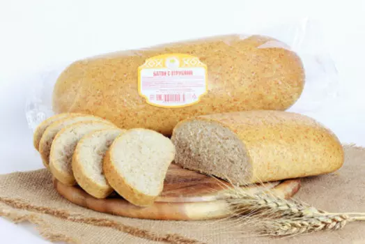 Батон с отрубями 300 г орловский хлебокомбинат