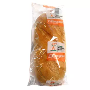 Батон стрелецкий 300г свежий хлеб