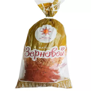Батон зерновой нарезанный 300 г орловский хлебокомбинат