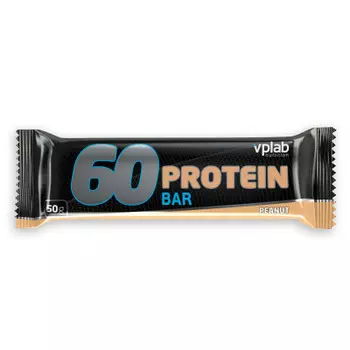 Батончик 60 протеин бар 50г арахис