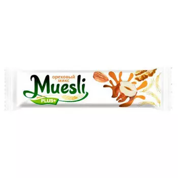 Батончик мюсли мюсли плюс 24 г ореховый микс