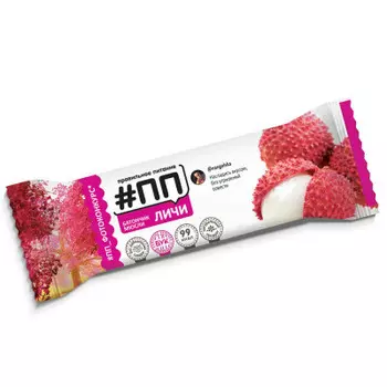 Батончик мюсли #ПП 30г личи в йогуртовой глазури