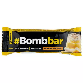 Батончик протеиновый бомббар 40г банановый пудинг в шоколаде
