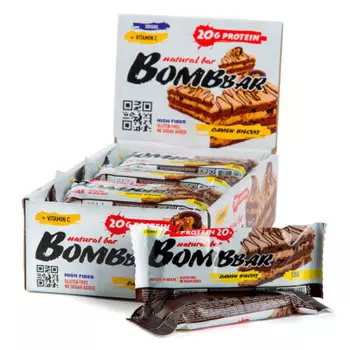 Батончик протеиновый бомббар 60 г датский бисквит
