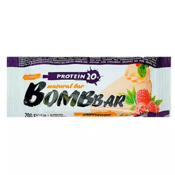 Батончик протеиновый Bombbar 60г малиновый чизкейк