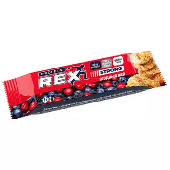 Батончик протеиновый протеинрекс 100 г ягодный пай