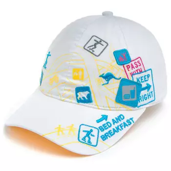 Бейсболка детская Максвал белая bt100274